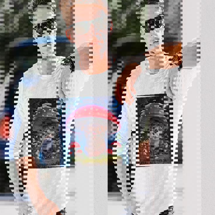 ラッコ コタコアキノコ グランジ 美的ラッコ 長袖Tシャツ 彼への贈り物