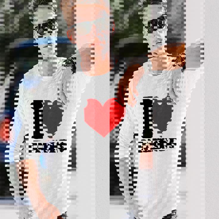 レーズンが大好き 長袖Tシャツ 彼への贈り物