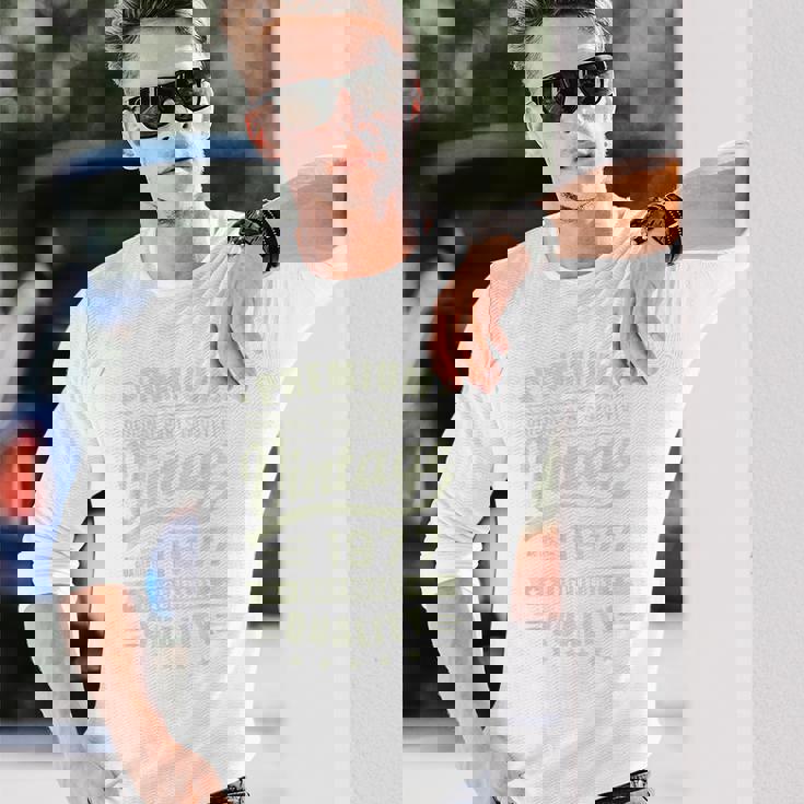 ヴィンテージ 1977 男性用 レトロ 面白い 1977 誕生日 長袖Tシャツ 彼への贈り物