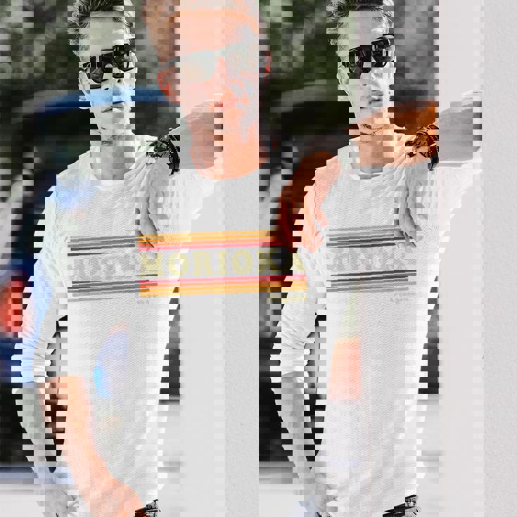 ヴィンテージ 80年代 盛岡 日本 レトロ グラフィック 長袖Tシャツ 彼への贈り物