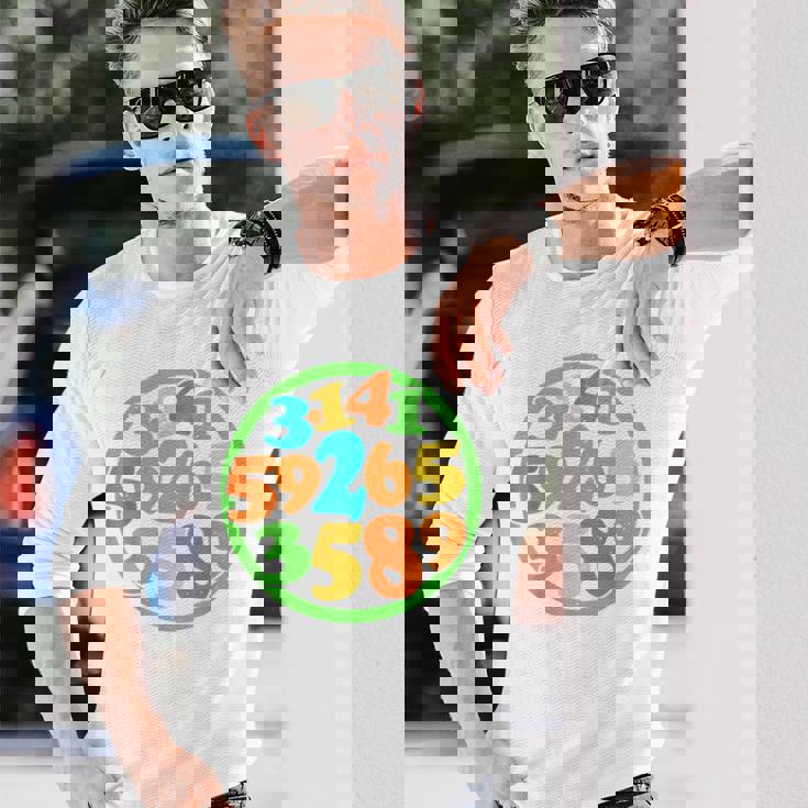 数字円周率ティー 長袖Tシャツ 彼への贈り物