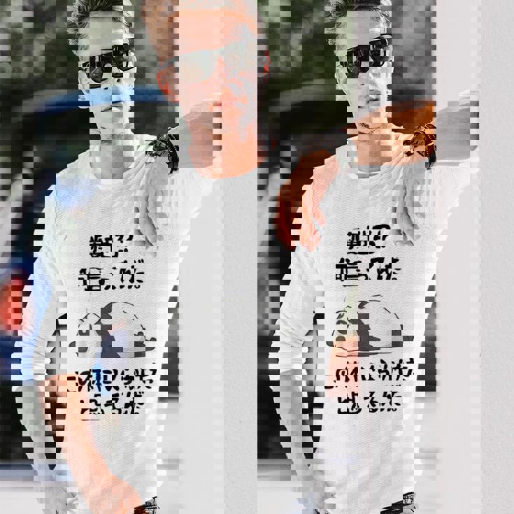 痩せろ？ 何言ってんだ。この体にいくらかけたと思ってるんだ。面白い ギャグ-ジョーク 長袖Tシャツ 彼への贈り物