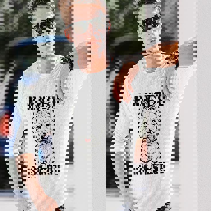 私のウェスティは私のベスティー 長袖Tシャツ 彼への贈り物