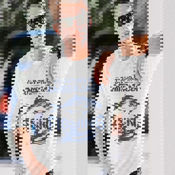 私はむしろなりたい-フィッシャーフィッシャーマンカンパチ釣り 長袖Tシャツ 彼への贈り物