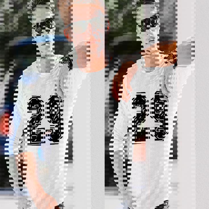 背番号 29 チーム短大スポーツ背番号付きユニフォーム 長袖Tシャツ 彼への贈り物