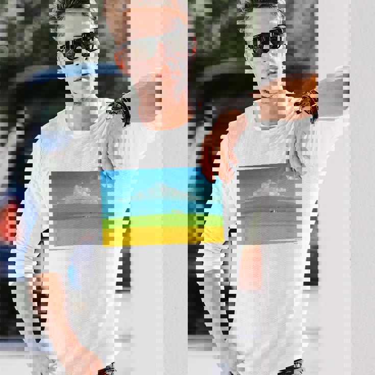 詩とメルヘン 葉祥明 トスカーナの祈り P3031 長袖Tシャツ 彼への贈り物