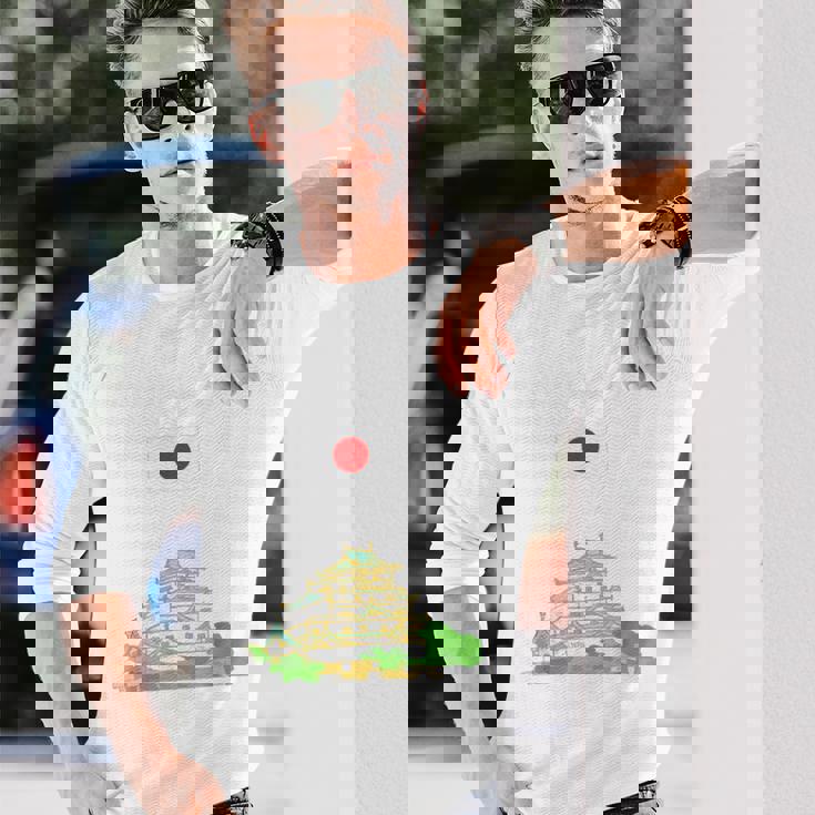 金沢 旅行 お土産 日本 恋人 和 国旗 長袖Tシャツ 彼への贈り物