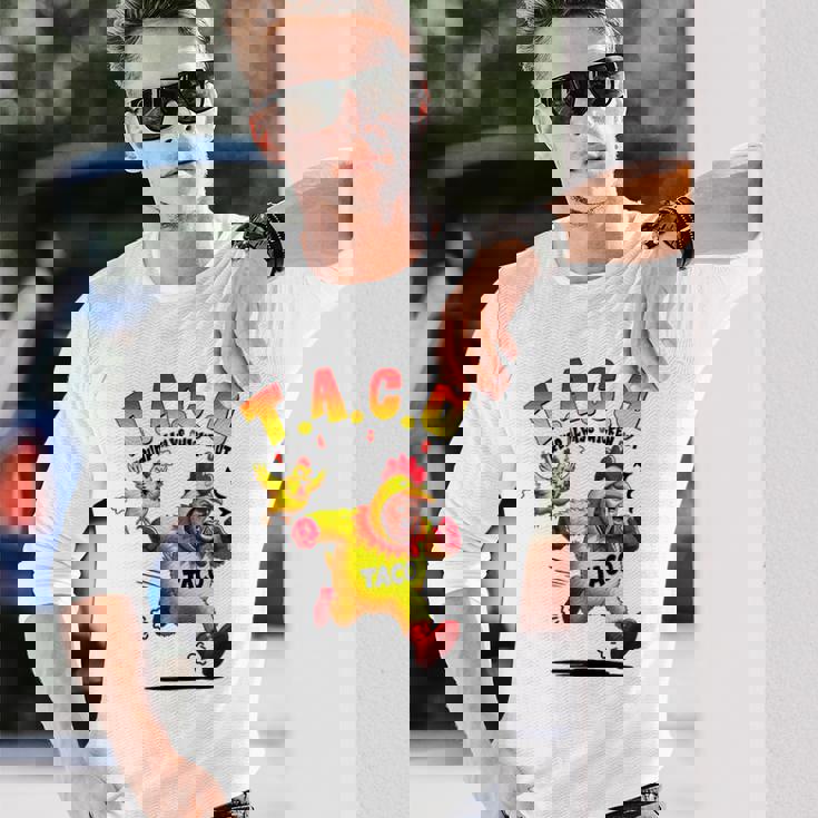 面白いトランプタコジョークアンチトランプ抗議tシャツ 長袖Tシャツ 彼への贈り物