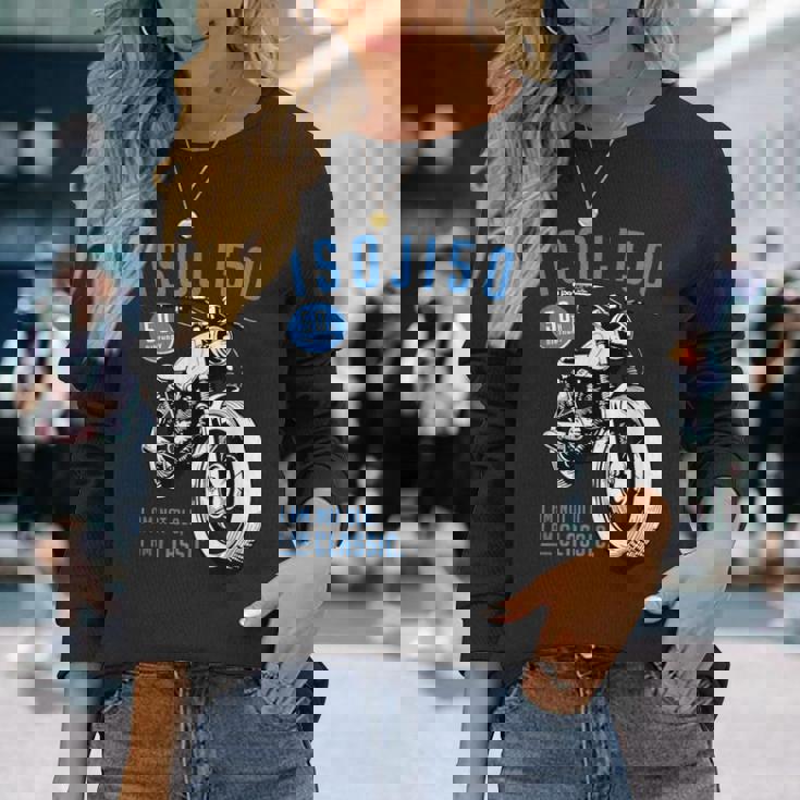 50歳 早寿お祝い 五十路 バイク好き 車好き クラシックバイク I'm Not Old I'm Classic 長袖Tシャツ 彼女への贈り物