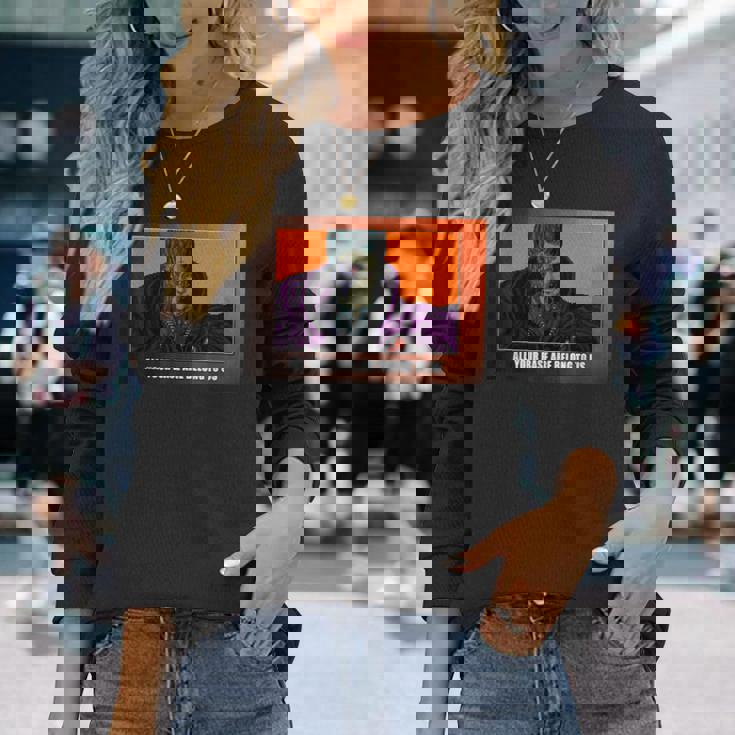 All Your Base Are Belong To Us 長袖Tシャツ 彼女への贈り物