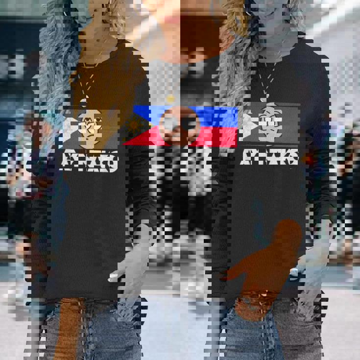 Ay Nako Pinoy Pride Filipino Philippines シャツ 長袖Tシャツ 彼女への贈り物