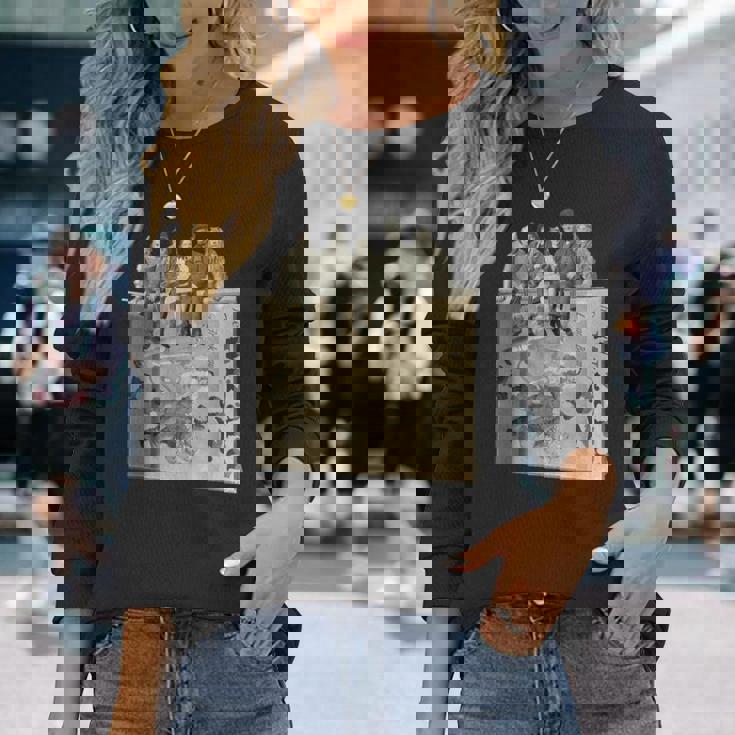 Big Oz Book オズの魔法使い ドロシー・トト ブリキの人 ライオン かかし 長袖Tシャツ 彼女への贈り物