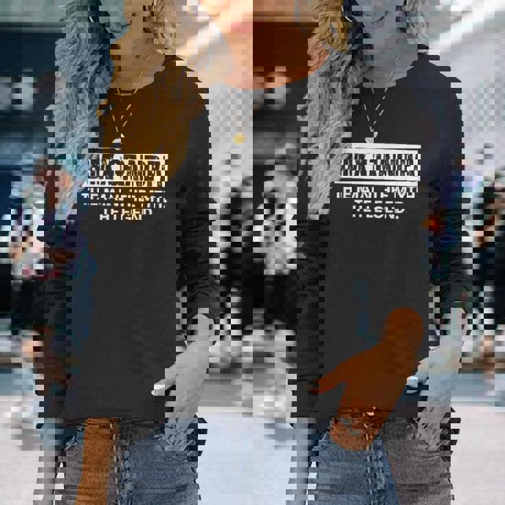 Bmx Grandpa The Man The Myth The Legend 長袖Tシャツ 彼女への贈り物