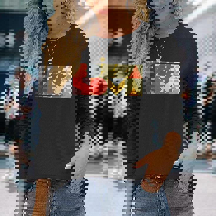 Bossa Nova ブラジル ジャズ ミュージック ヴィンテージ タイポグラフィ 長袖Tシャツ 彼女への贈り物