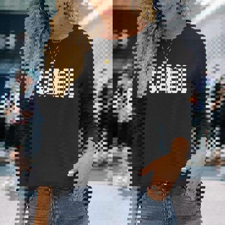 Carol アイディア ファーストネーム キャロル 長袖Tシャツ 彼女への贈り物