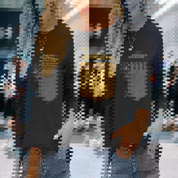 Dreamworks Dragons Toothless Leather Faux Pocket 長袖Tシャツ 彼女への贈り物