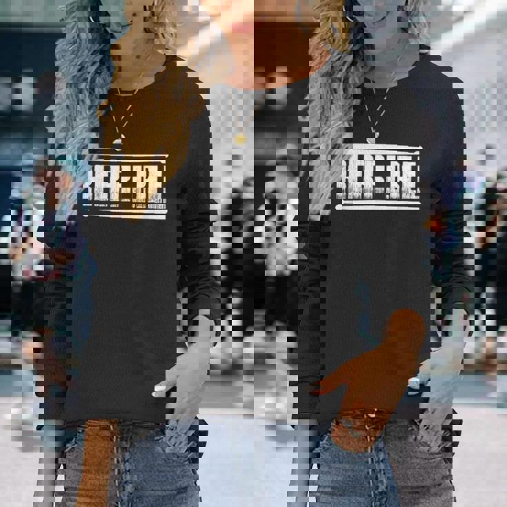 Drummer Paradiddle ドラムスティック 長袖Tシャツ 彼女への贈り物