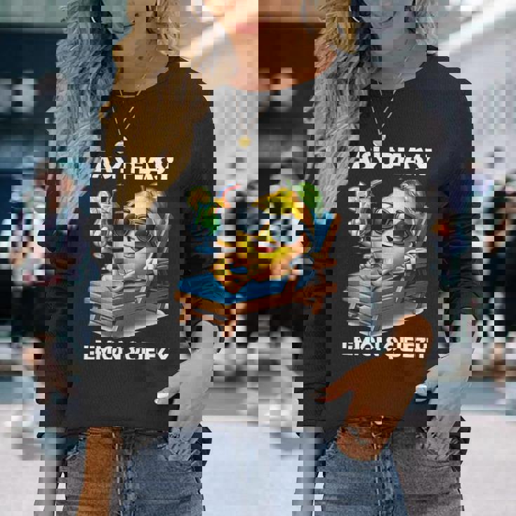 Easy Peasy レモンスクイーズ 長袖tシャツ 長袖Tシャツ 彼女への贈り物