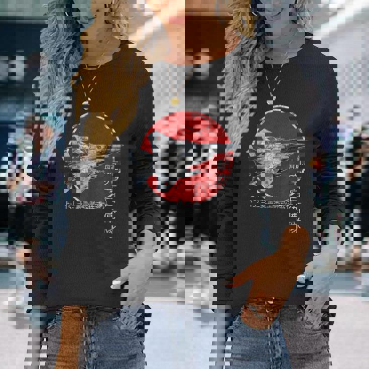 F-15J Jasdf ジェット戦闘機 飛行機 ヴィンテージ 長袖Tシャツ 彼女への贈り物