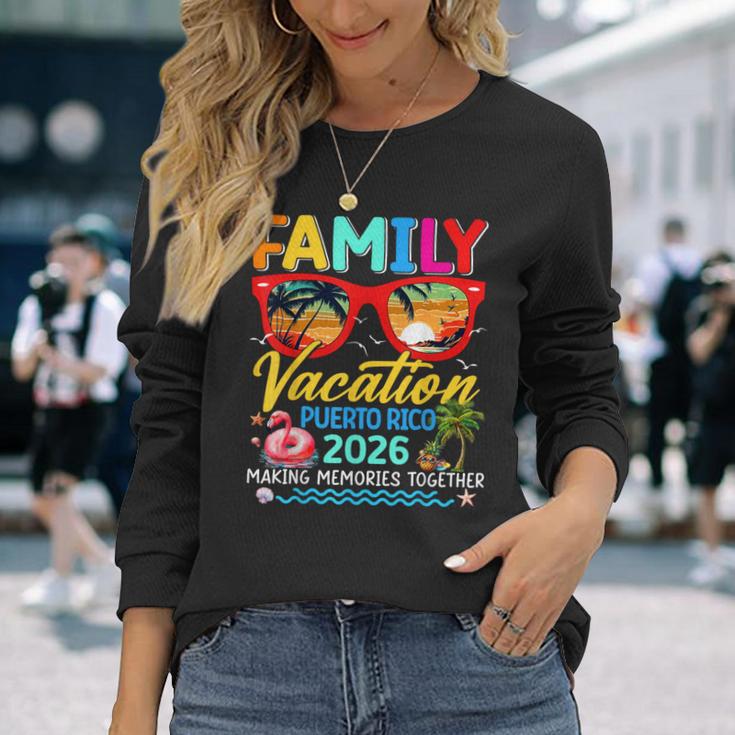 Family Vacation Puerto Rico 2026 Summer Matching Group Trip Long Sleeve T-Shirt Gifts for Her
