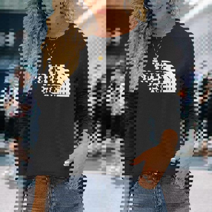 Parody Theouth Face スマートピープルのためのクールなデザイン 長袖Tシャツ 彼女への贈り物