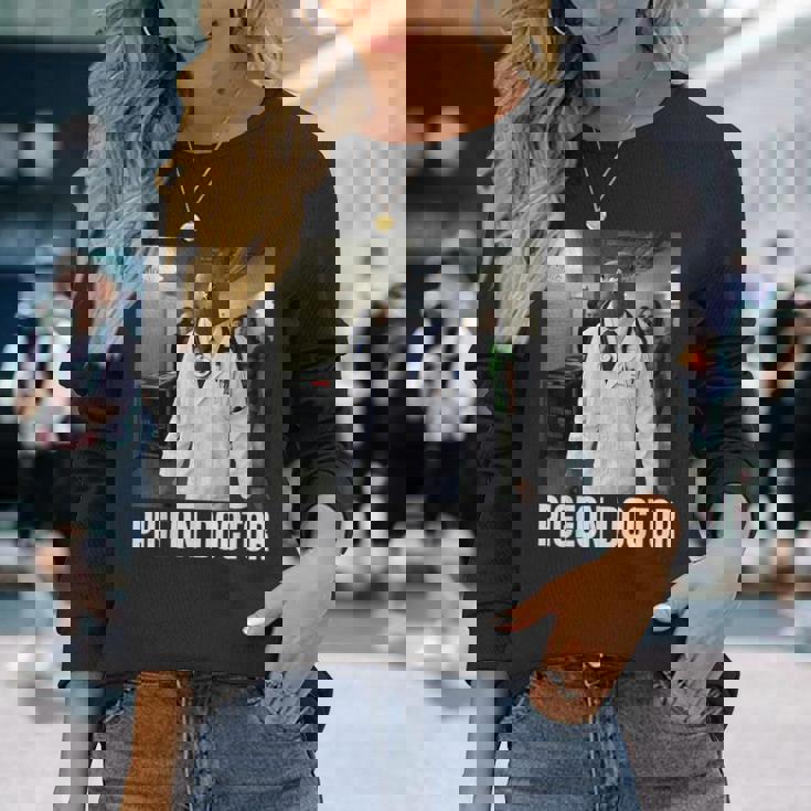 Tuff Pigeon Doctor 2026 New Brainrot Meme Kid Aiジョーク 長袖Tシャツ 彼女への贈り物