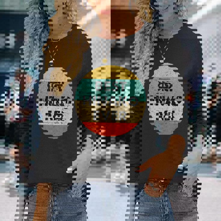 Hinako 雛子 長袖Tシャツ 彼女への贈り物