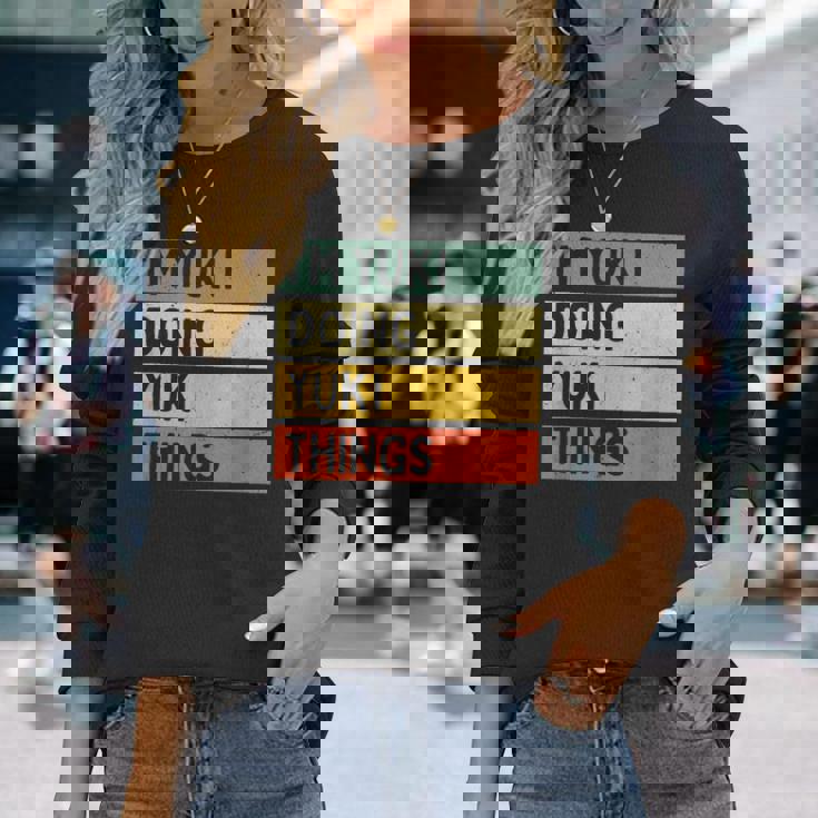 I'm Yuki Doing Yukiシングス 面白い 名言 長袖Tシャツ 彼女への贈り物