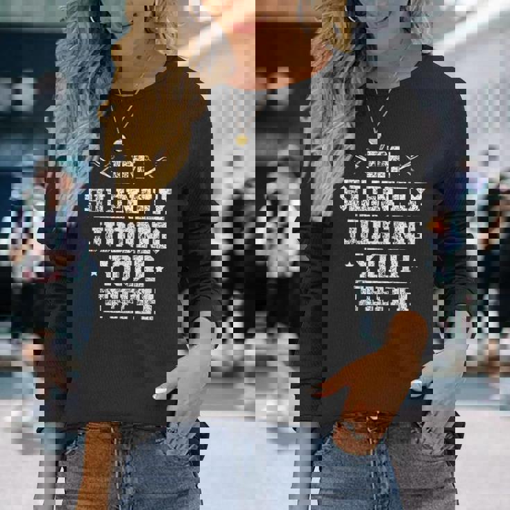 I'milently Judging Your Th Dentist Dentistry Dentistry Dentists 長袖Tシャツ 彼女への贈り物