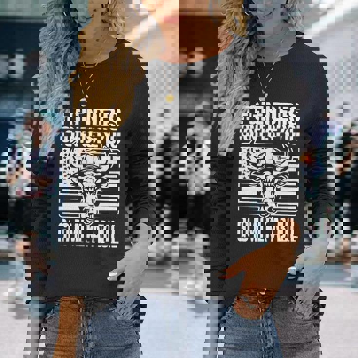 If Genders Confuse You Go Milk A Bull Usa 国旗 アメリカ 長袖tシャツ 長袖Tシャツ 彼女への贈り物