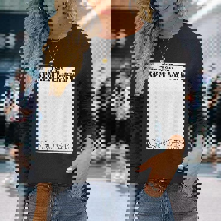 It's My Farewell Partyign My For Goodbye Parting 長袖Tシャツ 彼女への贈り物