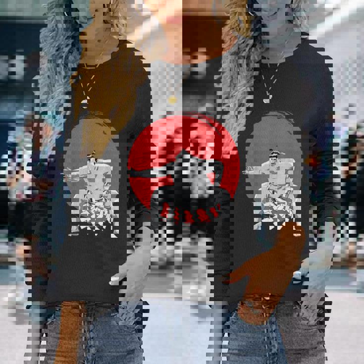 Japaneseumo Wrestler Japan Anime 長袖Tシャツ 彼女への贈り物