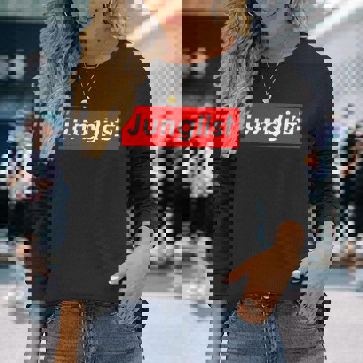 Junglist Movement Drum And Bass Music For Junglist 長袖Tシャツ 彼女への贈り物