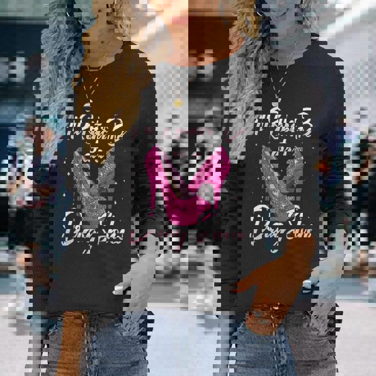 Lgbtq I'd Rather Be At A Draghow ドラァグクイーン 長袖tシャツ 長袖Tシャツ 彼女への贈り物