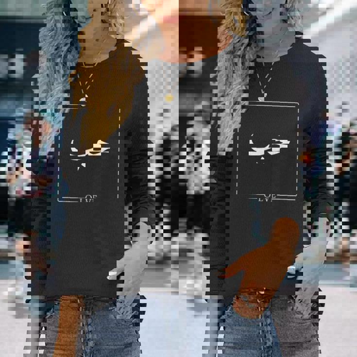 Love Arabic Text & 長袖Tシャツ 彼女への贈り物