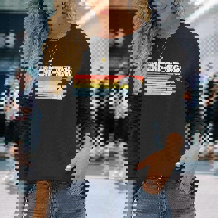 I Love Pacific Beach California Ca パシフィックオーシャンウェーブ 長袖Tシャツ 彼女への贈り物