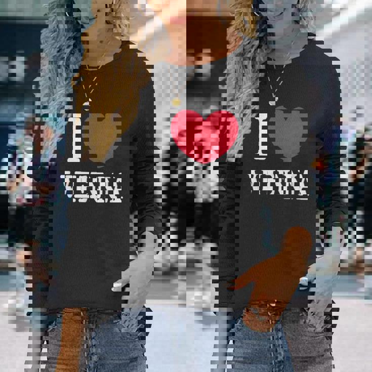 I Loveienna ウィーンが大好き 長袖Tシャツ 彼女への贈り物