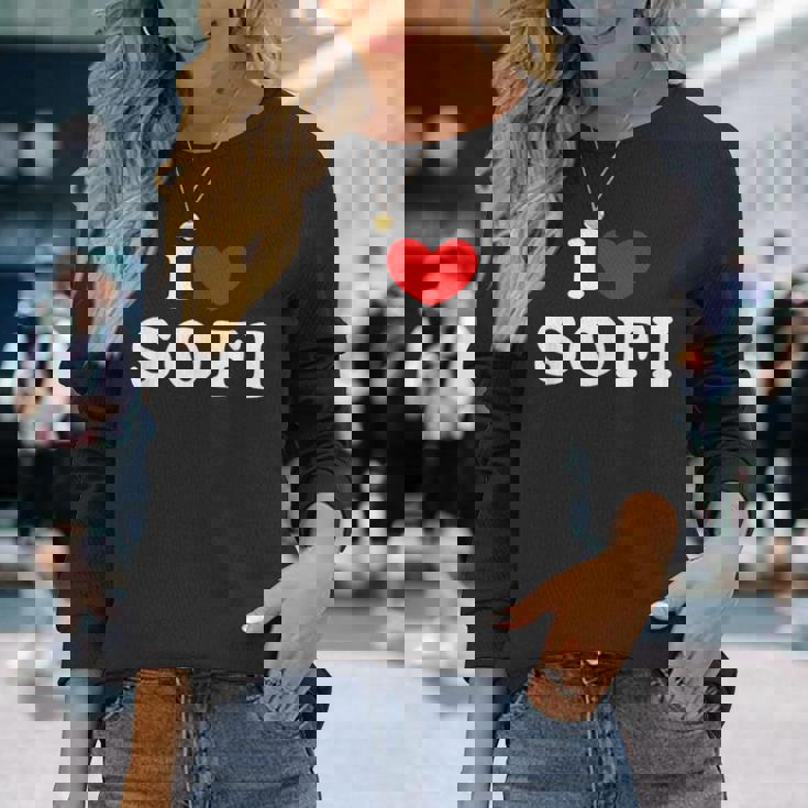 I Loveofi 私は愛するofi 長袖Tシャツ 彼女への贈り物