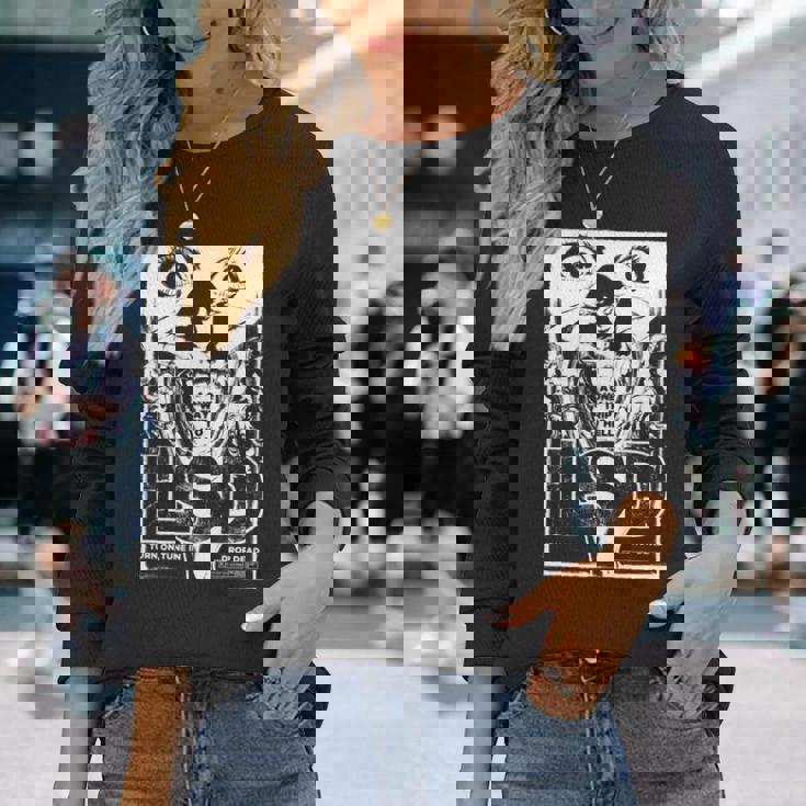 Lsd ヒステリア – レトログラインドハウスb-ムービーアート 長袖tシャツ 長袖Tシャツ 彼女への贈り物
