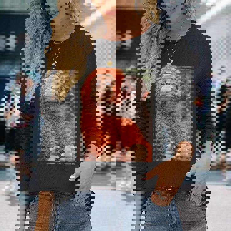 Punch The Monkey Meme X Ape Cute Punch Monkey Baby Meme 長袖Tシャツ 彼女への贈り物