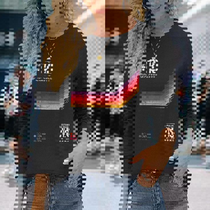 Retrohs Tape 80S Movie 長袖Tシャツ 彼女への贈り物