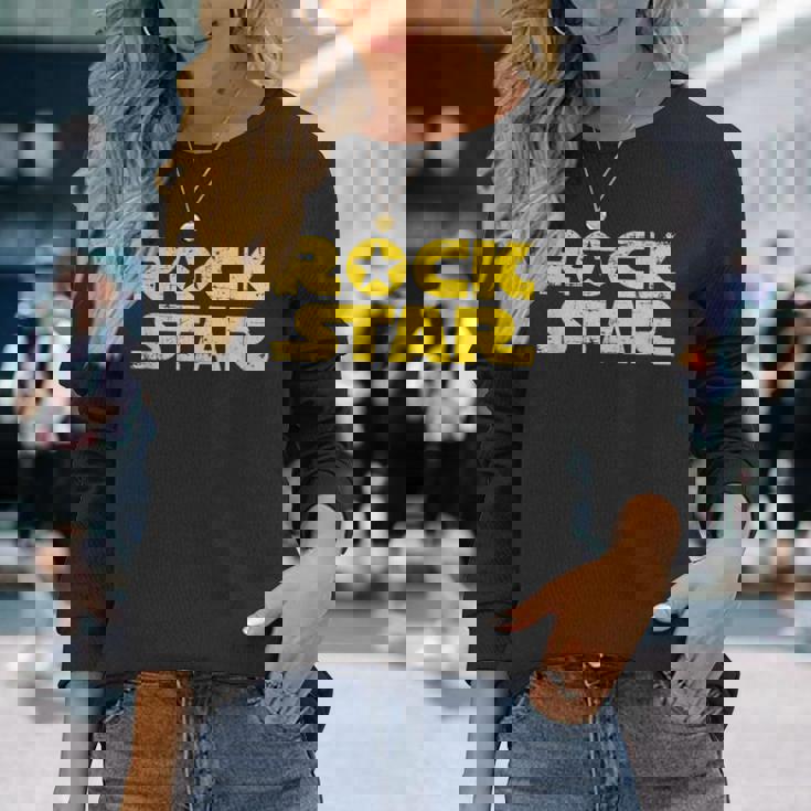 Rocktar ロックスターになるために生まれたギフト 長袖Tシャツ 彼女への贈り物