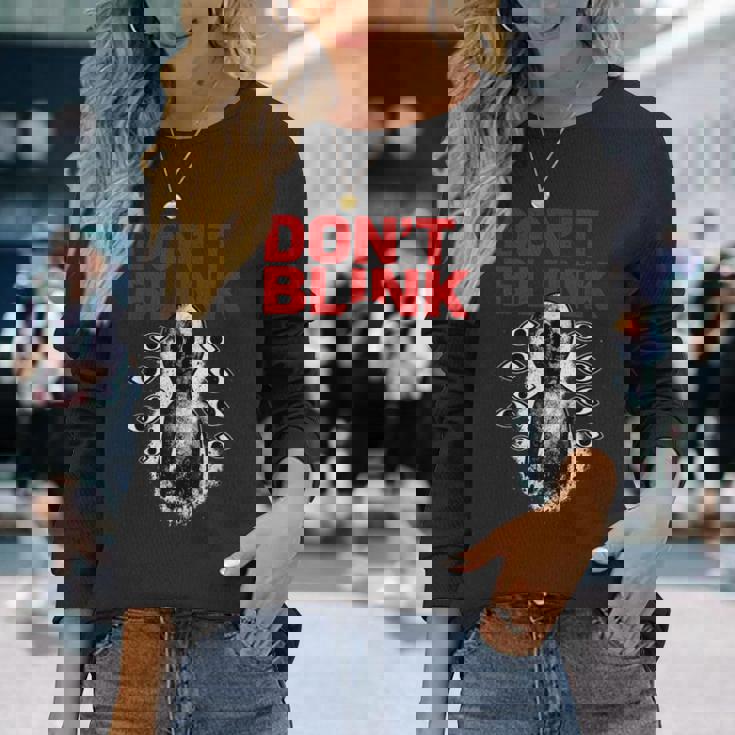 Scp-173 – Don't Blink 長袖Tシャツ 彼女への贈り物