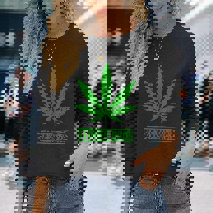 Stoner Bros マリファナ Cannabis Weed 長袖Tシャツ 彼女への贈り物