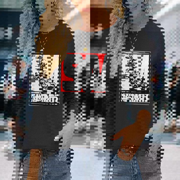 Supermoto スーパーモタード エンデューロ オートバイクロス 長袖Tシャツ 彼女への贈り物