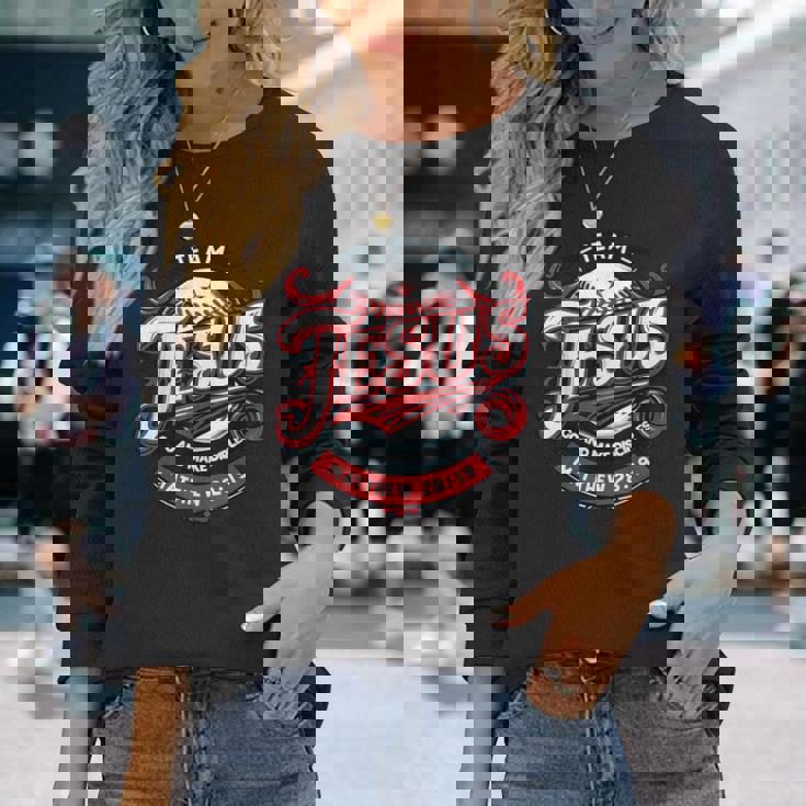 Team Jesus Go And Make Disciples 長袖Tシャツ 彼女への贈り物