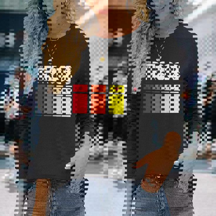 Tr808 ドラムマシン 長袖Tシャツ 彼女への贈り物