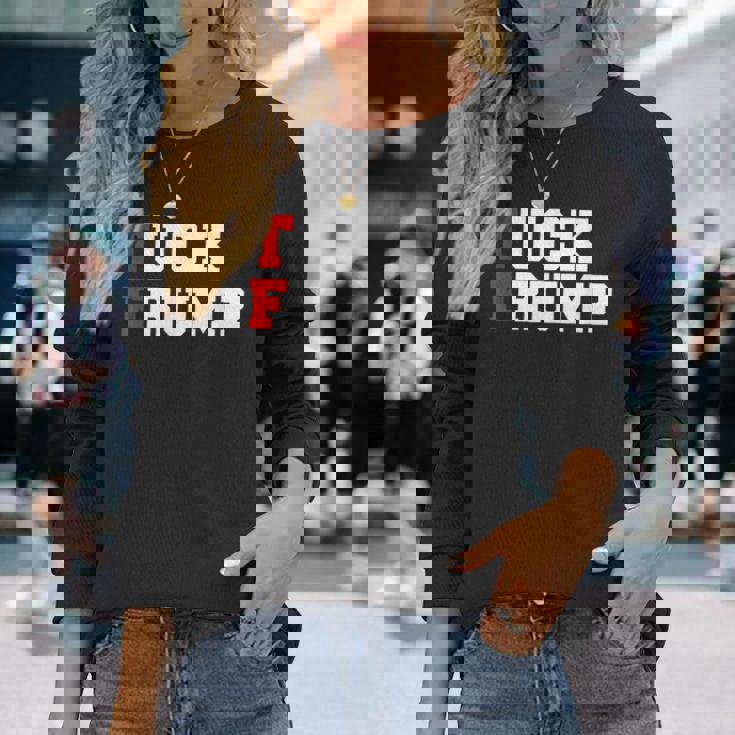 Tuck Frump 面白い反ドナルド・トランプドナルド・トランプ 長袖Tシャツ 彼女への贈り物