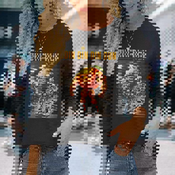 Udin Din Din Dun マッスルオレンジ イタリアンブレイン ロート キッズ ミーム 長袖Tシャツ 彼女への贈り物