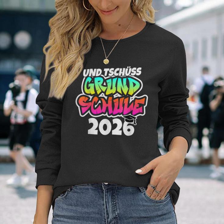 Und Tschüss Grundschule Geschafft Grundschule Abschluss 2026 Langarmshirts Geschenke für Sie
